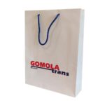 Torba papierowa z nadrukiem z uchwytem ze sznurka nadruk sitodrukiem