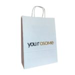 Torba papierowa z nadrukiem z uchwytem skręcanym